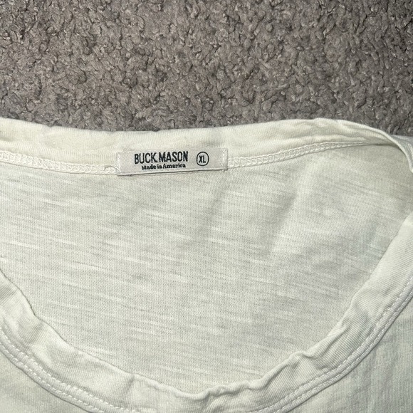 Buck Mason Pima Curved Hem Tee in Mens Medium XL - Picture 2 of 7
